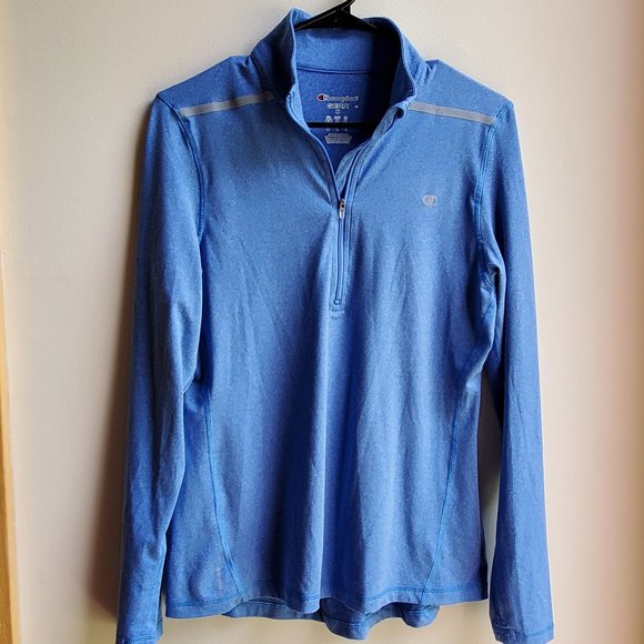 Champion GEAR Blue Half-Zip Pull-Over Size Medium - Picture 9 of 15